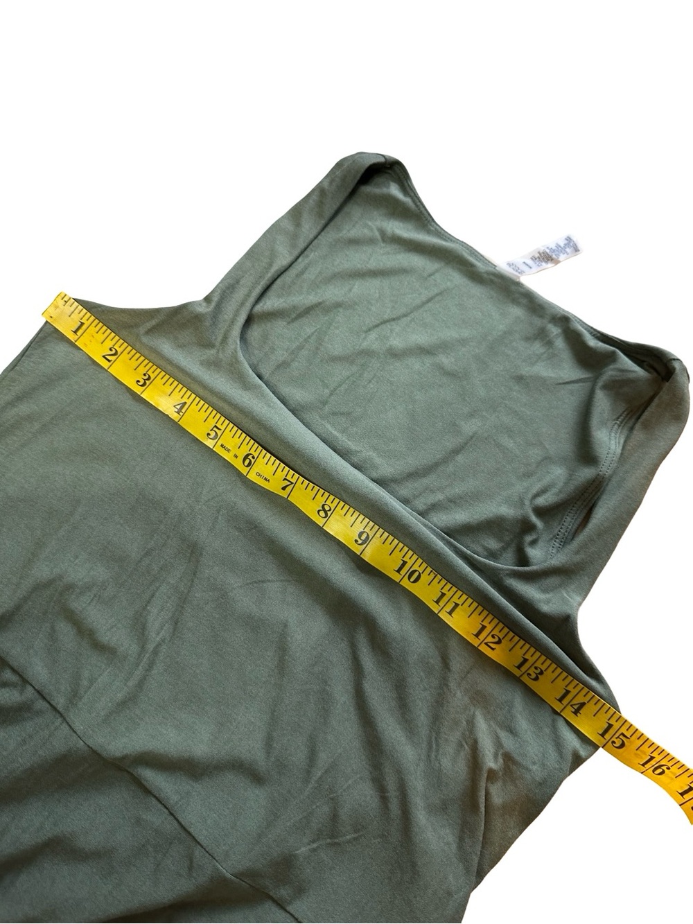 Beyond Yoga Green Featherweight Getaway Dress SZ Medium MIDI Sleeveless Casual - Picture 8 of 10